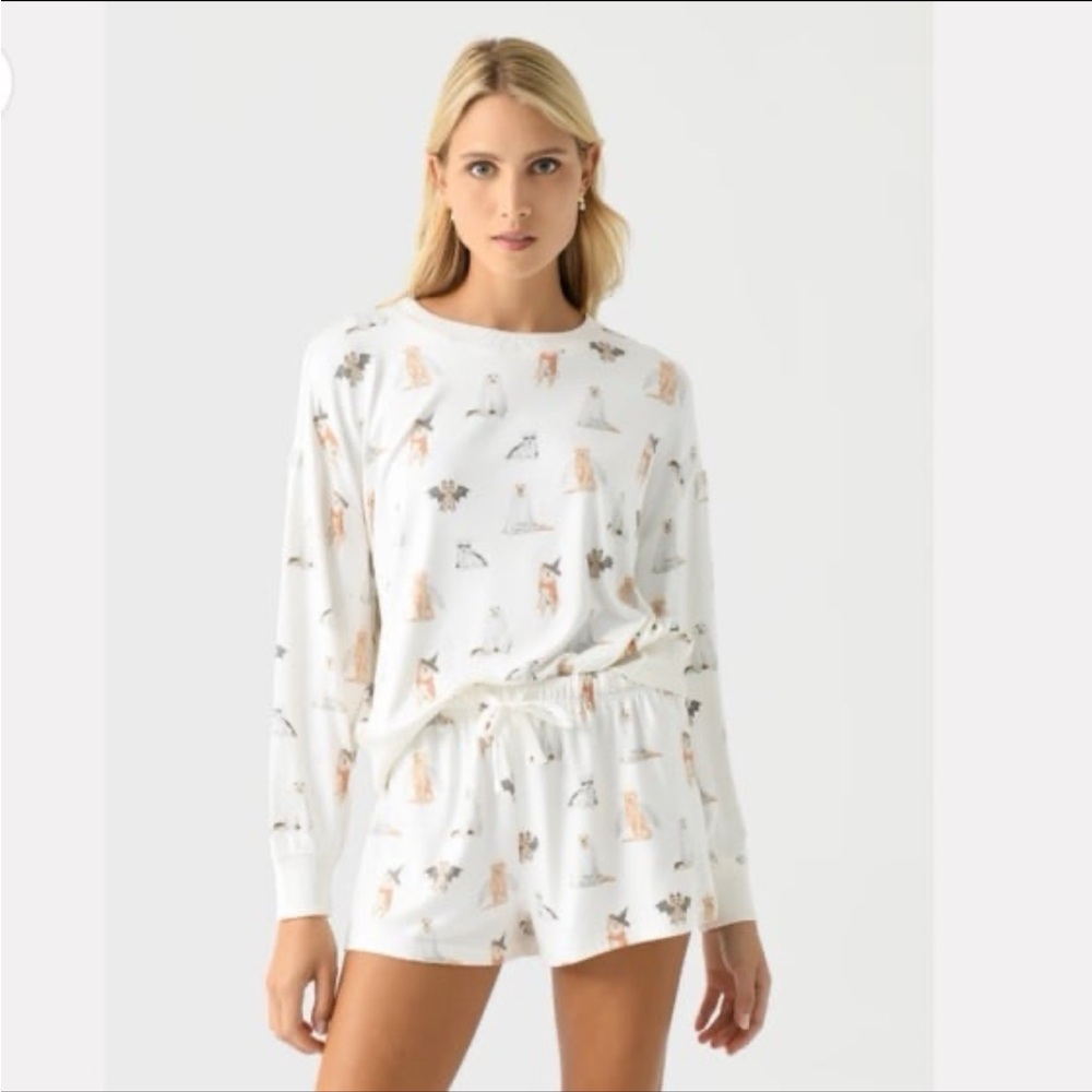 Z Supply Hey Boo Dog Halloween Pajama Set